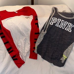 EUC two Pink tops bundle women’s size S & XS